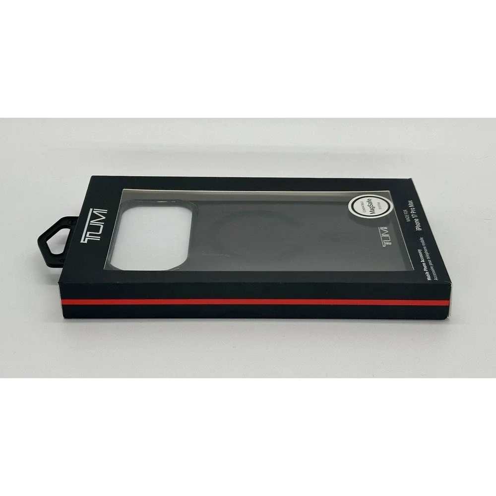 TUMI iPhone 17 Pro Max MagSafe Protective Case Black Clear Slim Cover New